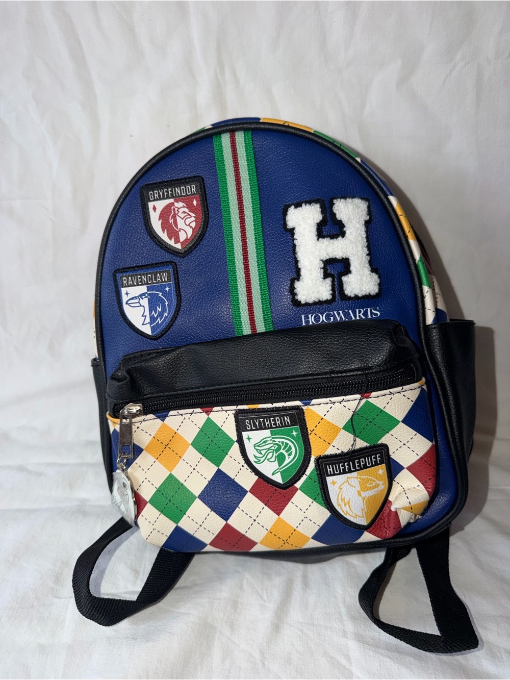 Hogwarts Patch Mini Backpack - Blue Multicolor